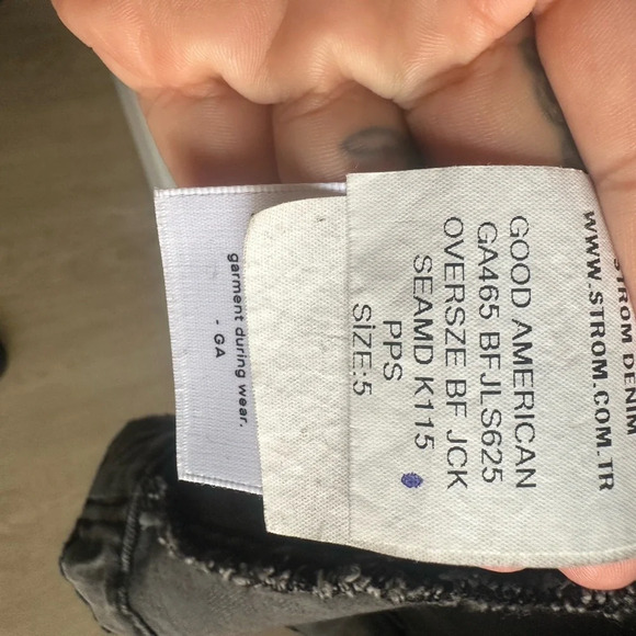 GOOD AMERICAN Seamed Boyfriend Jacket - Picture 6 of 6